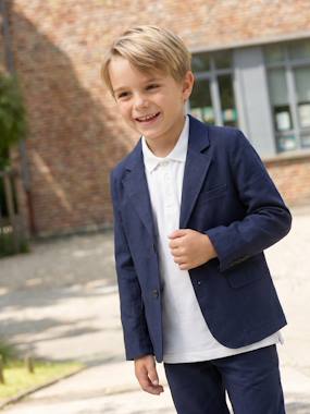 Boys-Short Sleeve Polo Shirt, Embroidery on the Chest, for Boys