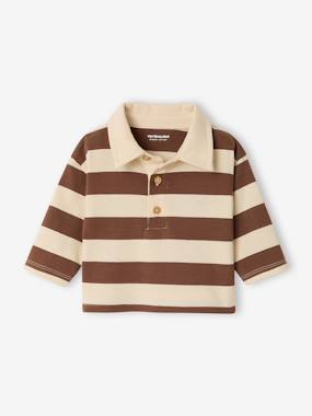 -T-shirt polo bébé rayé manches longues