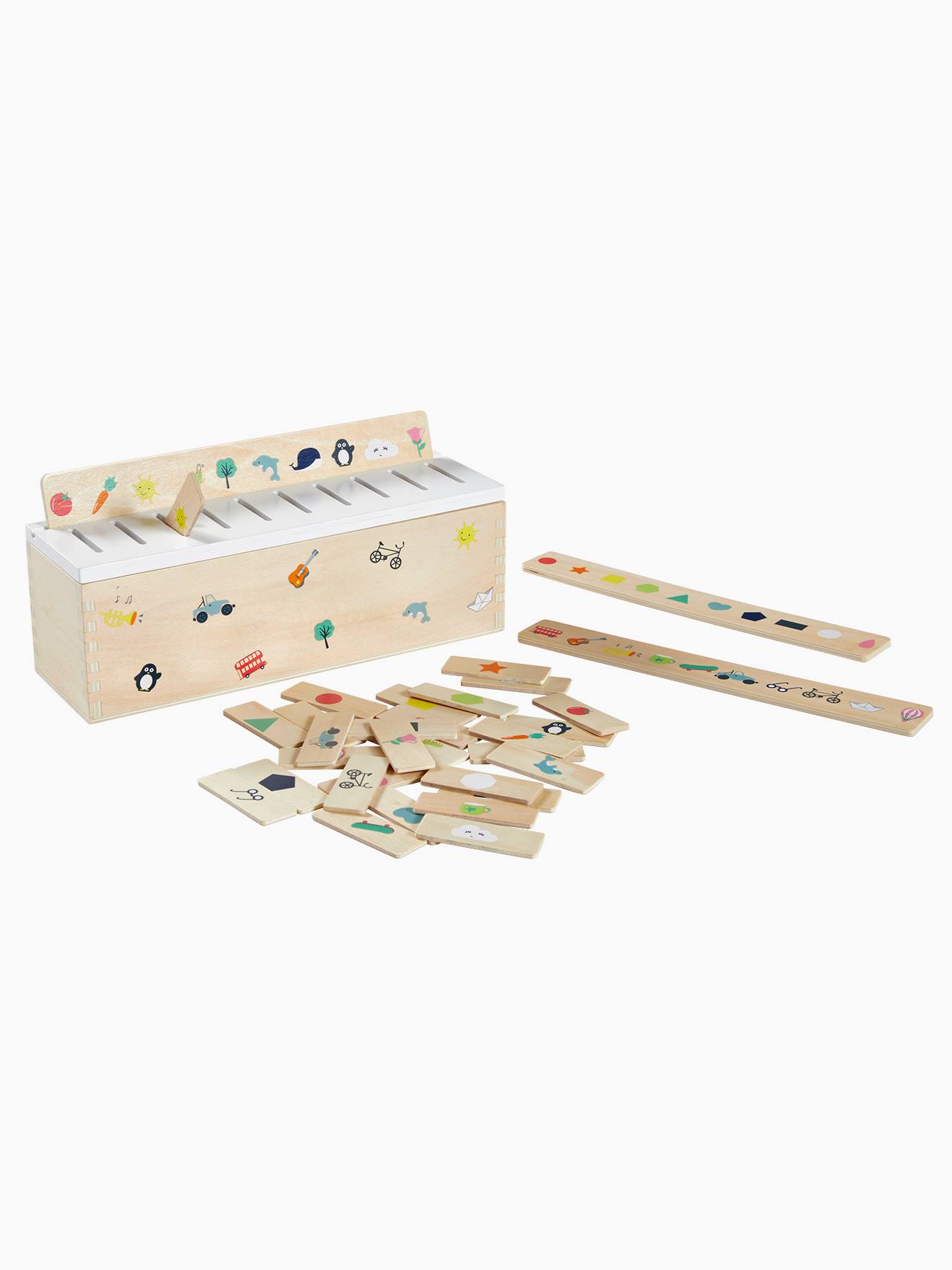 wooden colour sorting toys