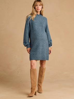 Vêtements de grossesse-Robe-Robe pull grossesse et allaitement