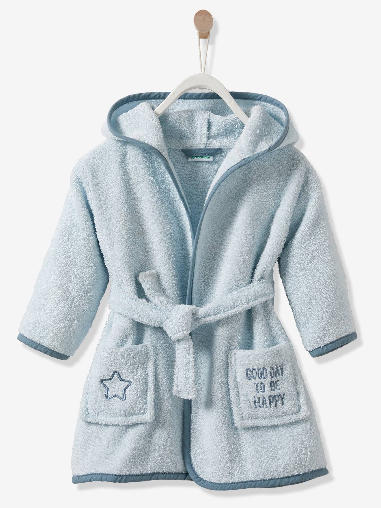 Peignoir Bebe Ours Personnalisable Oeko Tex Perle Bebe