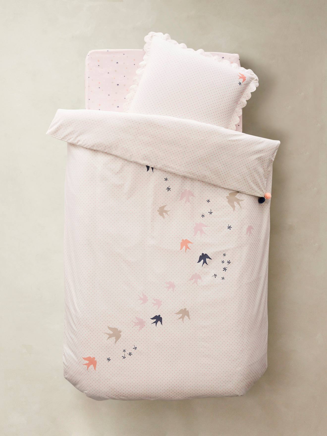 little bird cot bed duvet set
