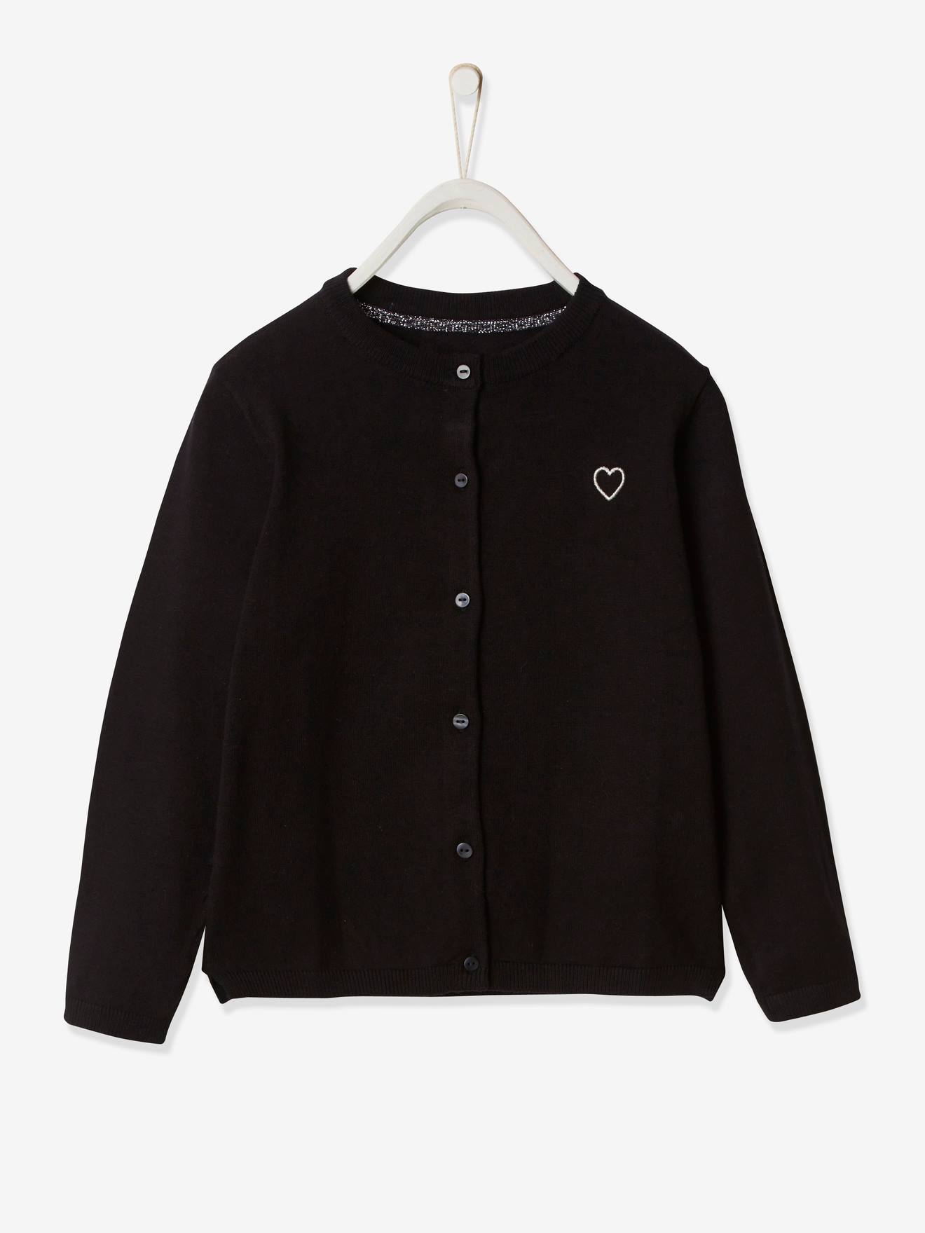 girls black cardigan