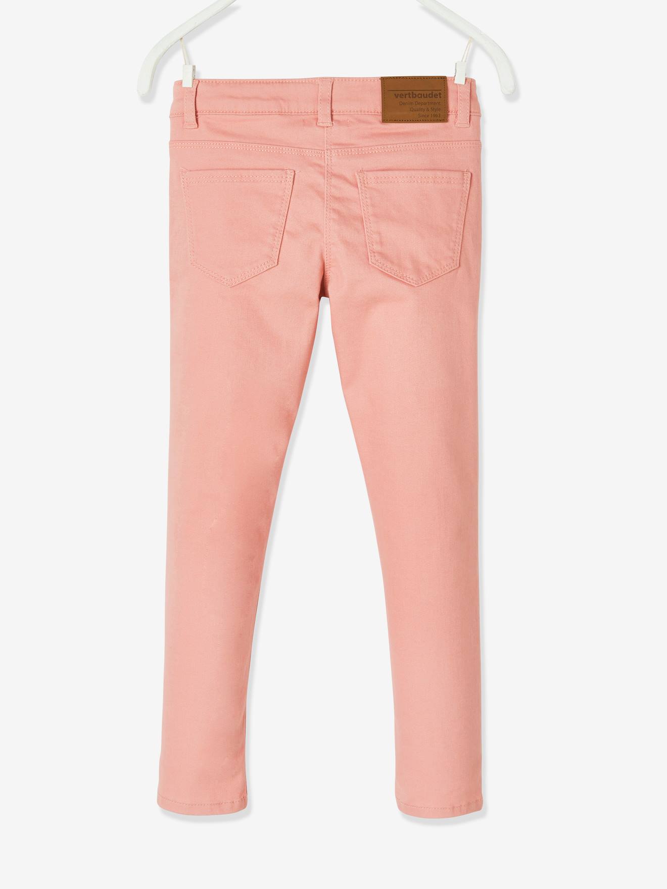 pink slim leg trousers