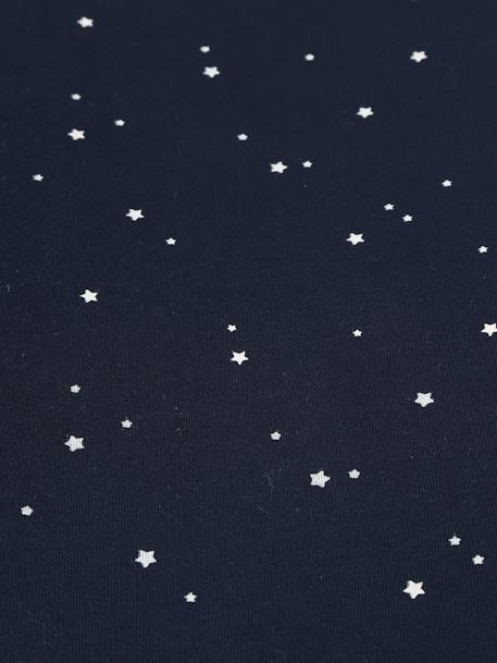 Housse de matelas à langer en coton gris chiné renard+IVOIRE IMPRIME+marine étoiles+rayé bleu+vert tanzanie - vertbaudet enfant 