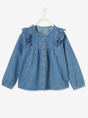Garcia Chemisier Débardeur Sans Manche Top Jeans Tunique Coton Fille Enfants Taille 176