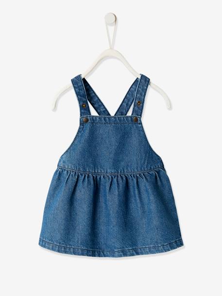 Robe Salopette En Denim Bebe Fille Stone Bebe