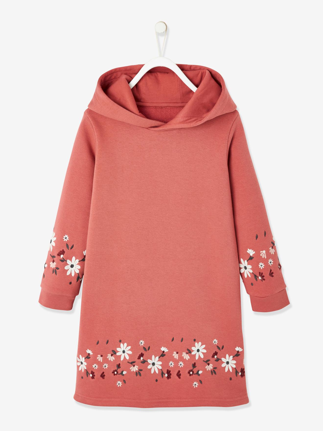 fleece hooded dress