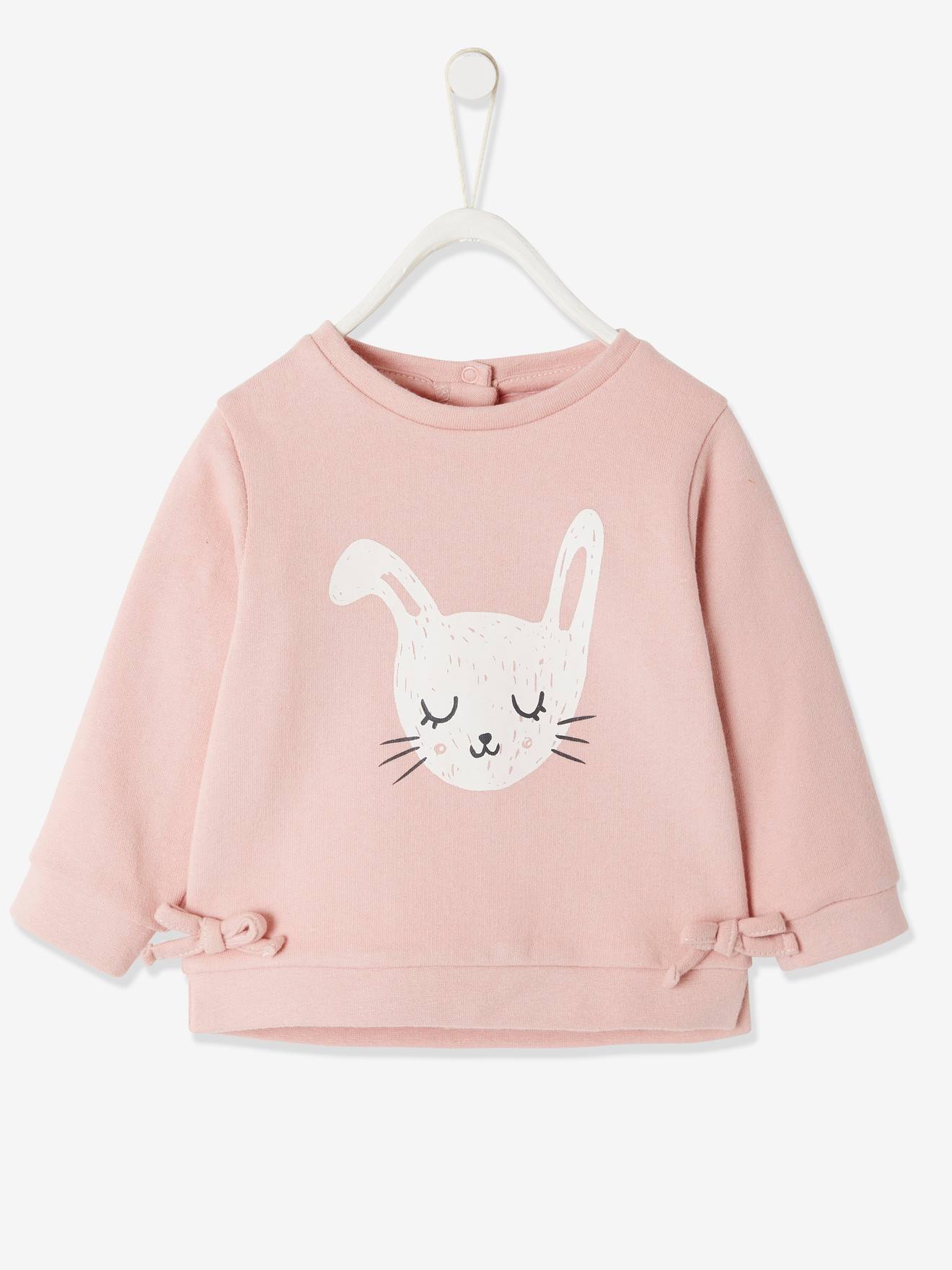 pink fleece sweatshirt