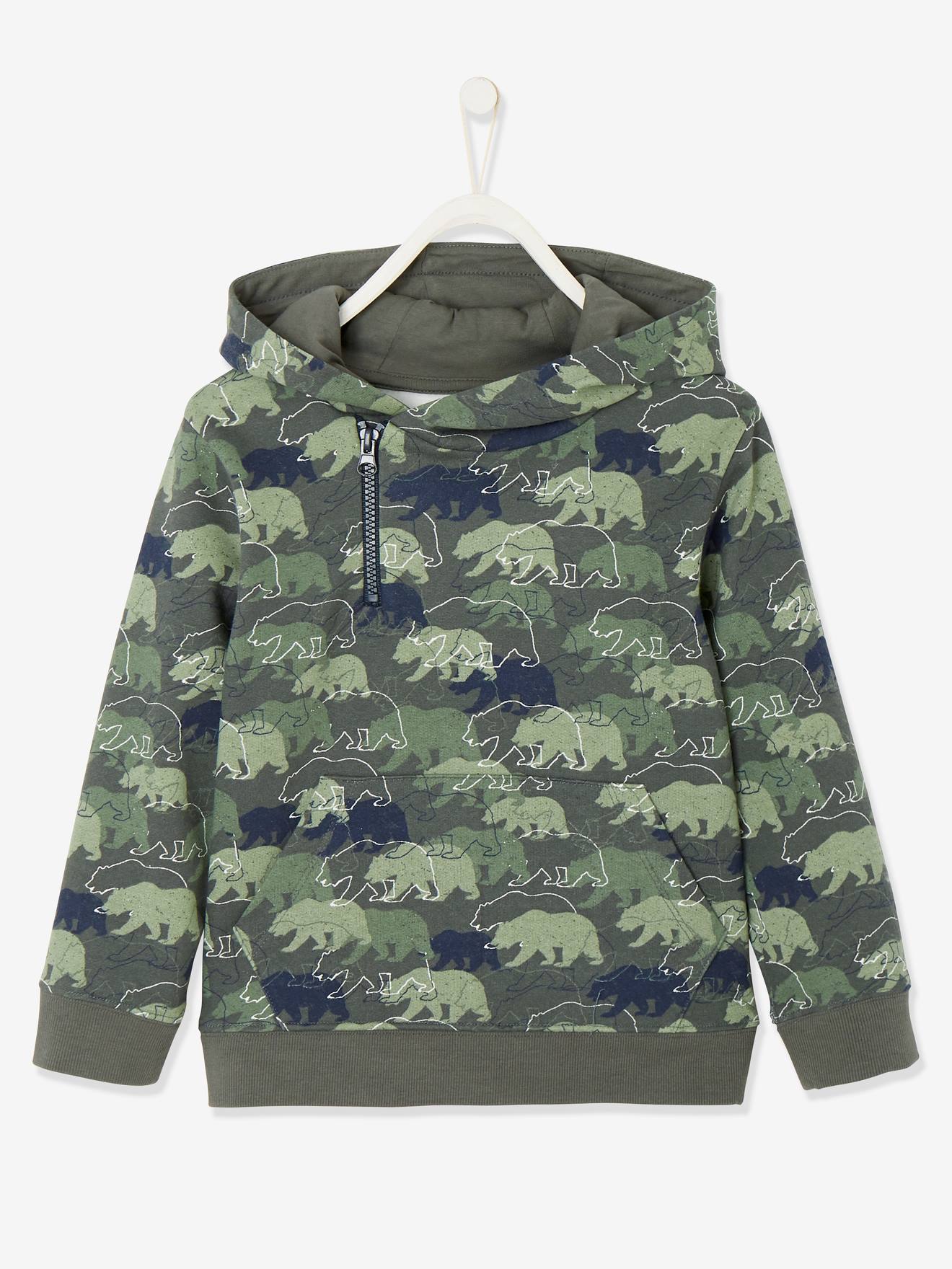 boys camouflage sweatshirt