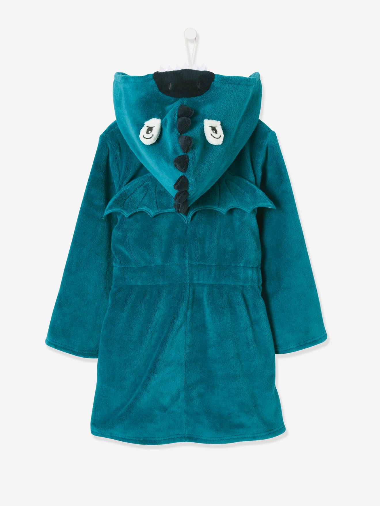 Boys and Girls Soft Touch Soft and Cuddly Hooded Robe/Dressing Gown 