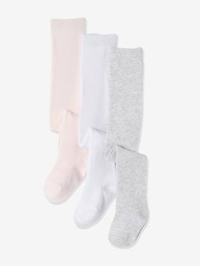 -Lot de 3 collants bébé maille