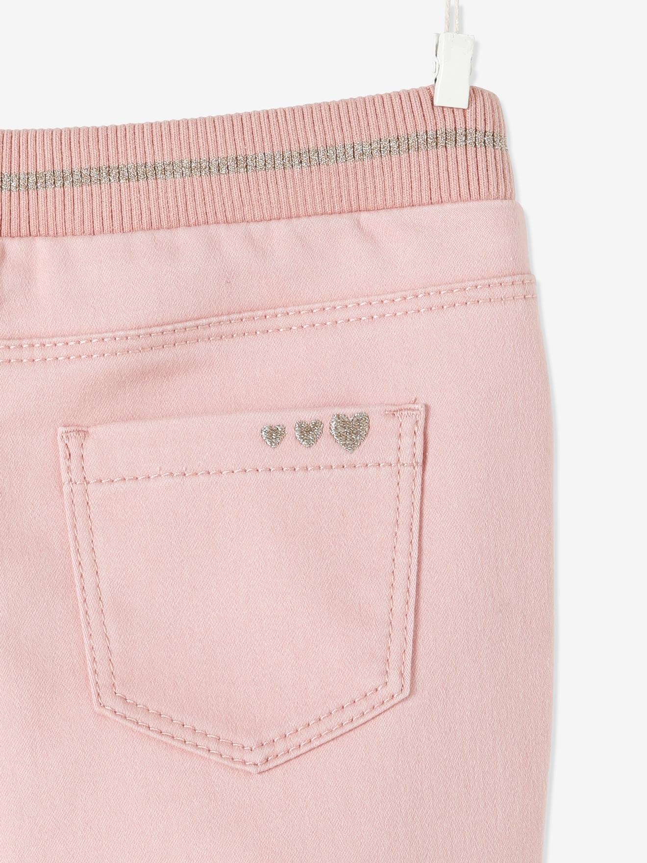 pink slim leg trousers