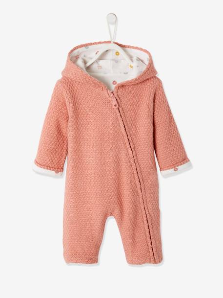 Combinaison En Tricot Bebe Naissance Doublee Blush Bebe