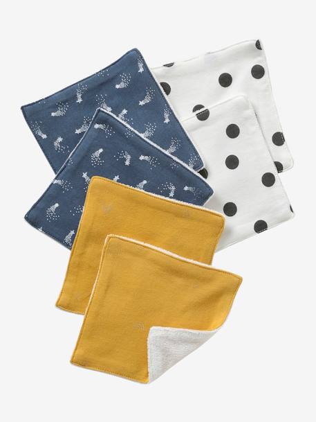 Pack Of 6 Wipes Mustard Print Nursery