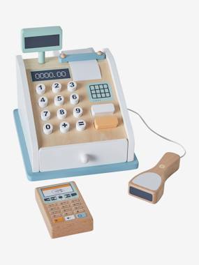 Toys-Role Play Toys-Workshop Toys-Cash Register & Accessories, in Wood - Wood FSC® Certified