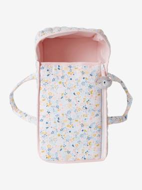 Toys-Dolls & Accessories-Carrycot for Dolls in Cotton Gauze