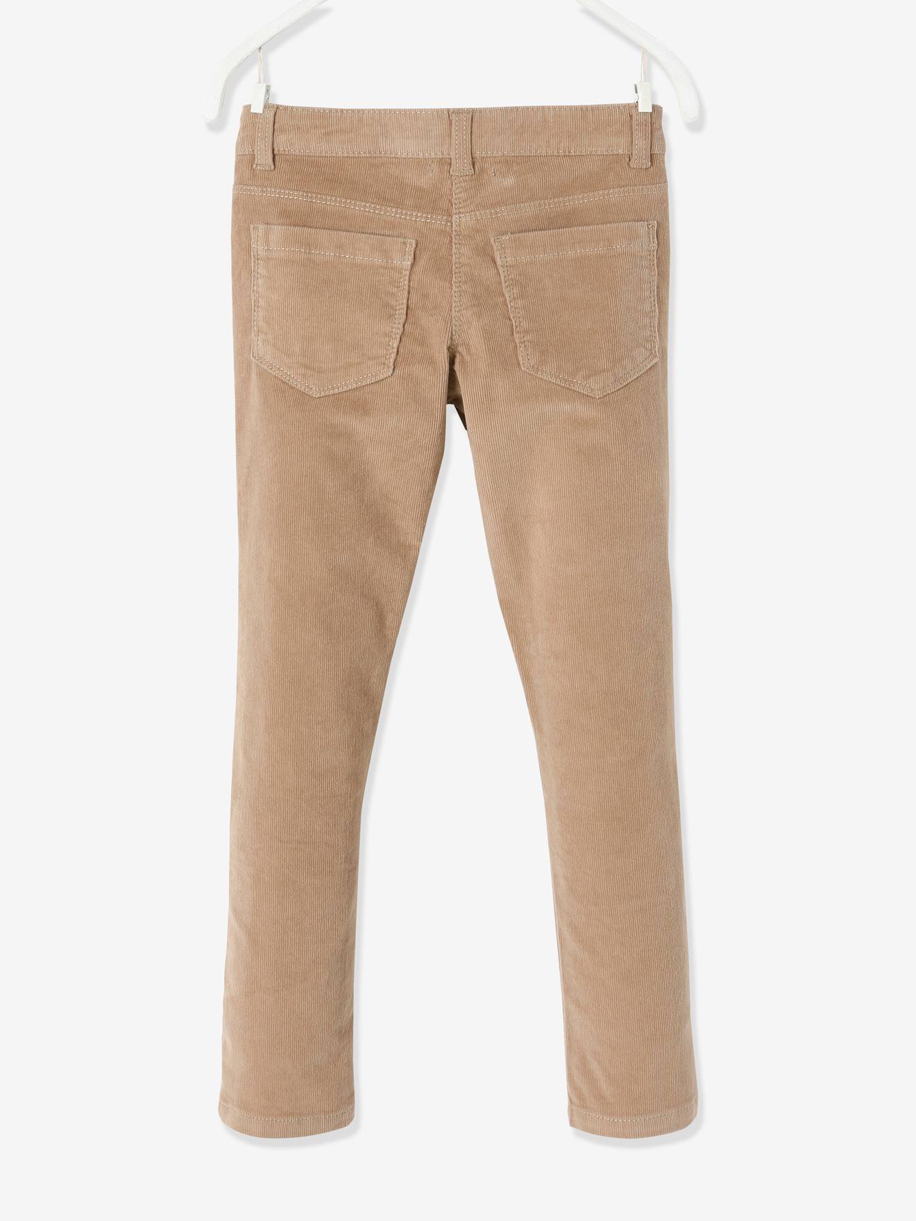 slim leg corduroy pants