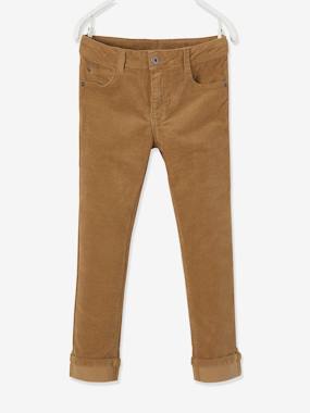 selection-velour-Slim Leg Corduroy Trousers for Boys