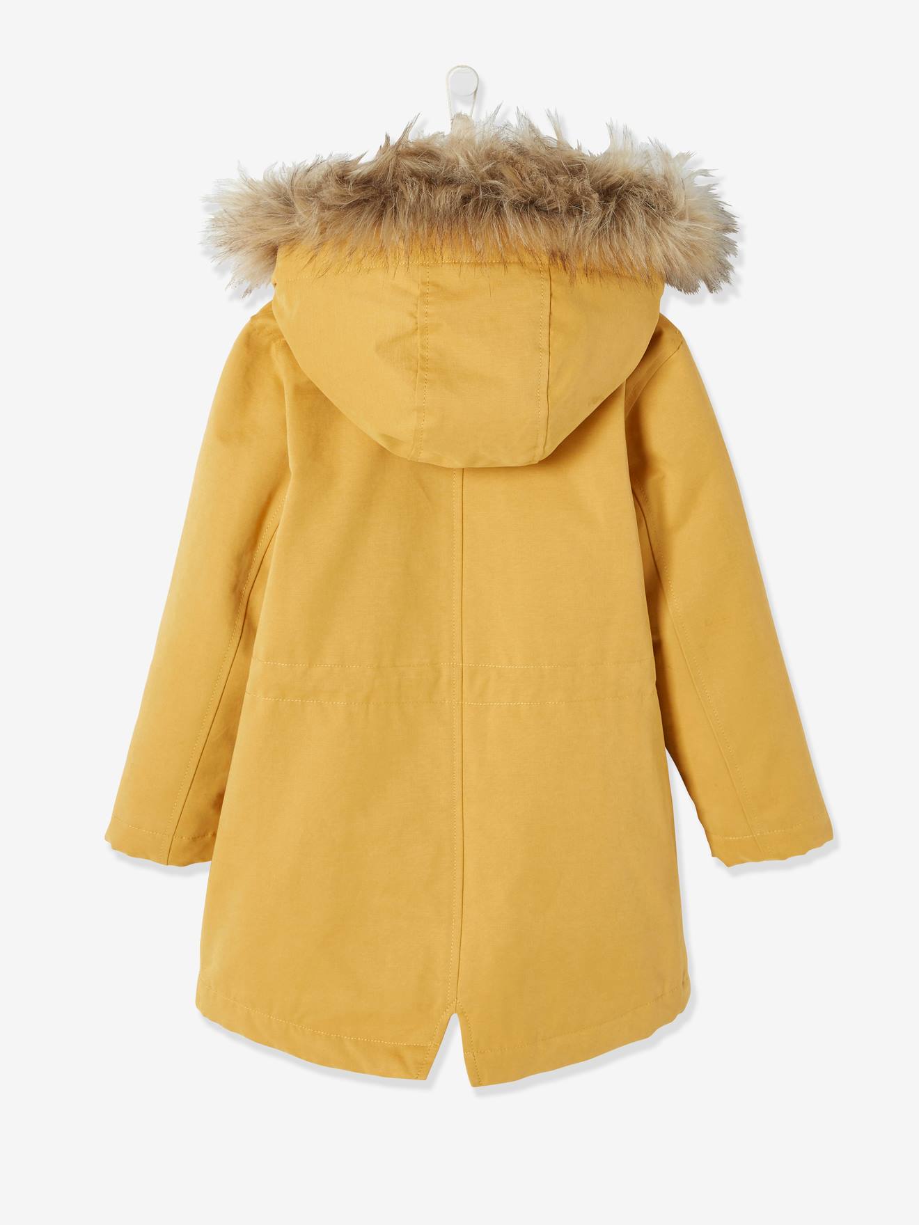 girls yellow coat