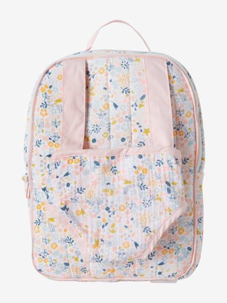 Sac A Dos Porteur Poupon En Gaze De Coton Rose Jouet