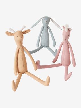 Jouet-Premier âge-Doudous, peluches et jouets en tissu-Trio de poupées en lin