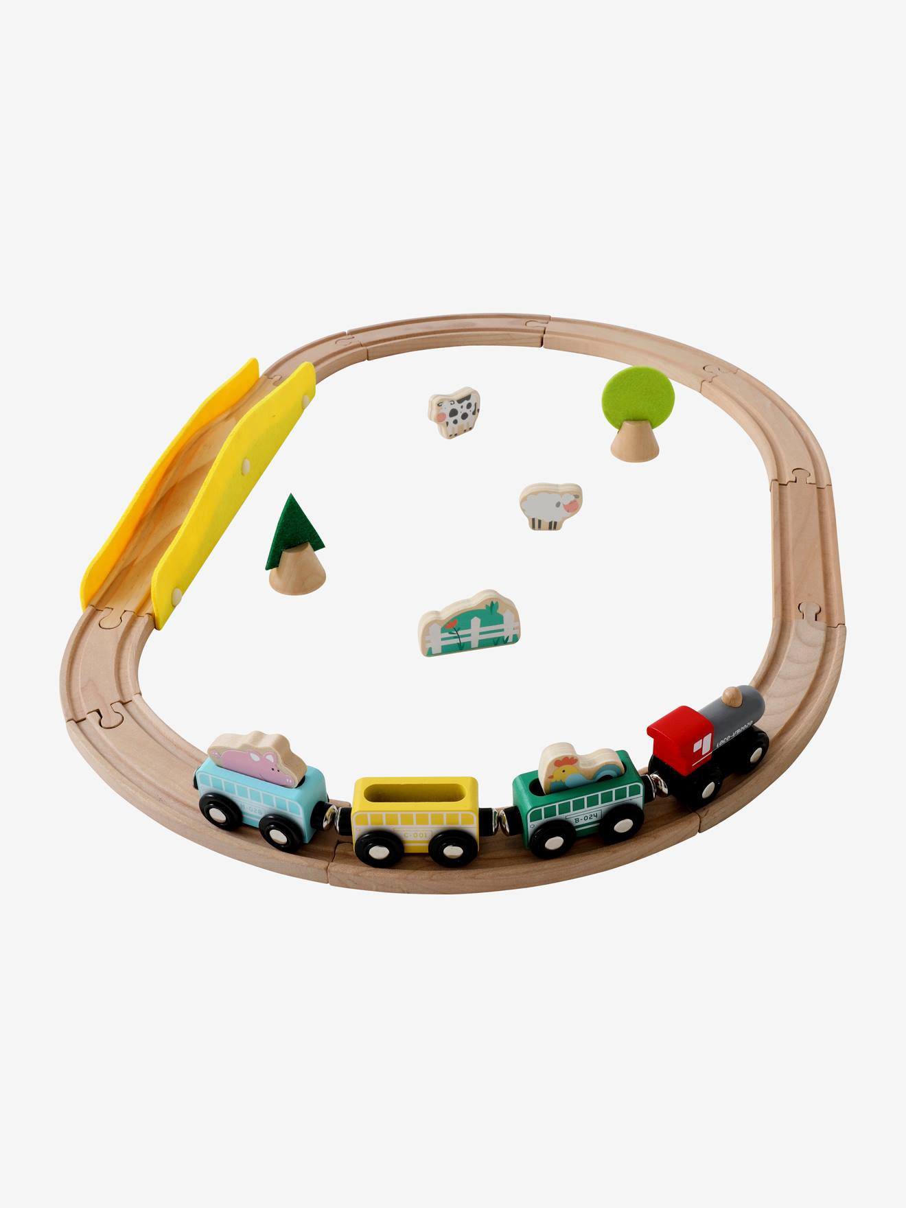 Colorichy - Circuit Train Pour Enfant En Bois à Prix Carrefour