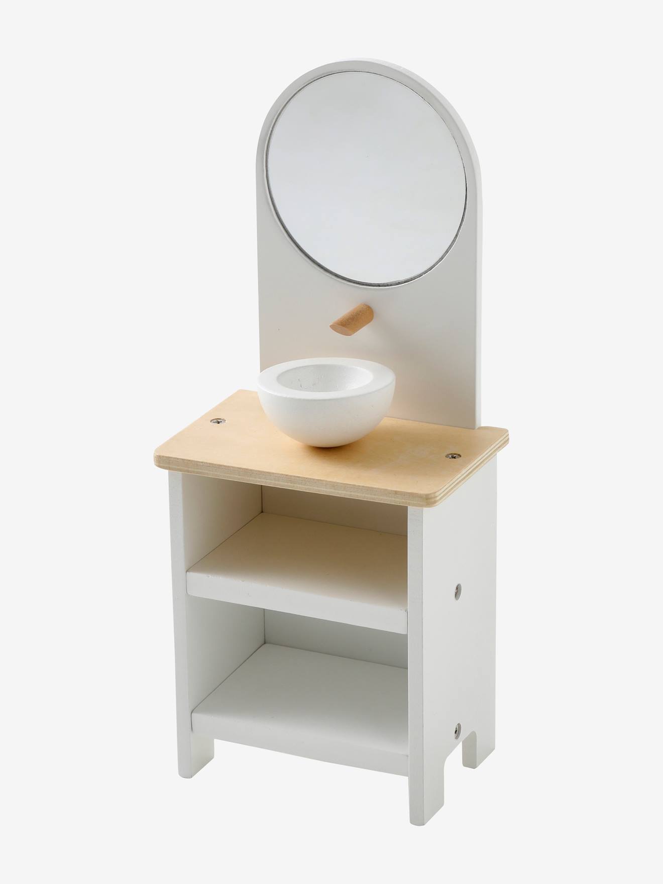 Mobilier Salle De Bain Pour Maison De Poupée - 8 Pièces En Bois (douche, Lavabo, WC...) - Dès 3 Ans