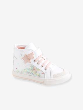-High Top Trainers with Glitter, for Girls, Designed for Autonomy