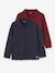 Lot de 2 polos garçon manches longues LOT BLEU JEAN+lot encre+BORDEAUX+LOT GRIS - vertbaudet enfant 