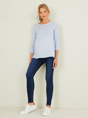 preparing the arrival of baby way mother-to-be-Skinny Leg Jeans with Narrow Belly Band, for Maternity