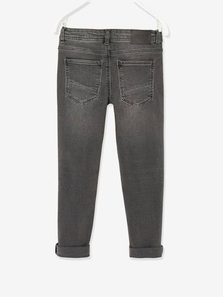 Jean slim MorphologiK FIN 'waterless' garçon DENIM BRUT+denim gris+DENIM GRIS FONCE+double stone+STONE - vertbaudet enfant 