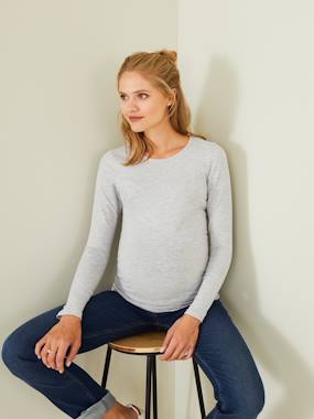 preparing the arrival of baby way mother-to-be-Pack of 2 Long Sleeve Tops for Maternity