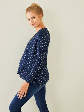 preparing the arrival of baby way mother-to-be-Maternity & Nursing Special Crossover Top
