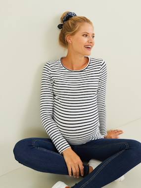 preparing the arrival of baby way mother-to-be-Long-Sleeved Maternity Top