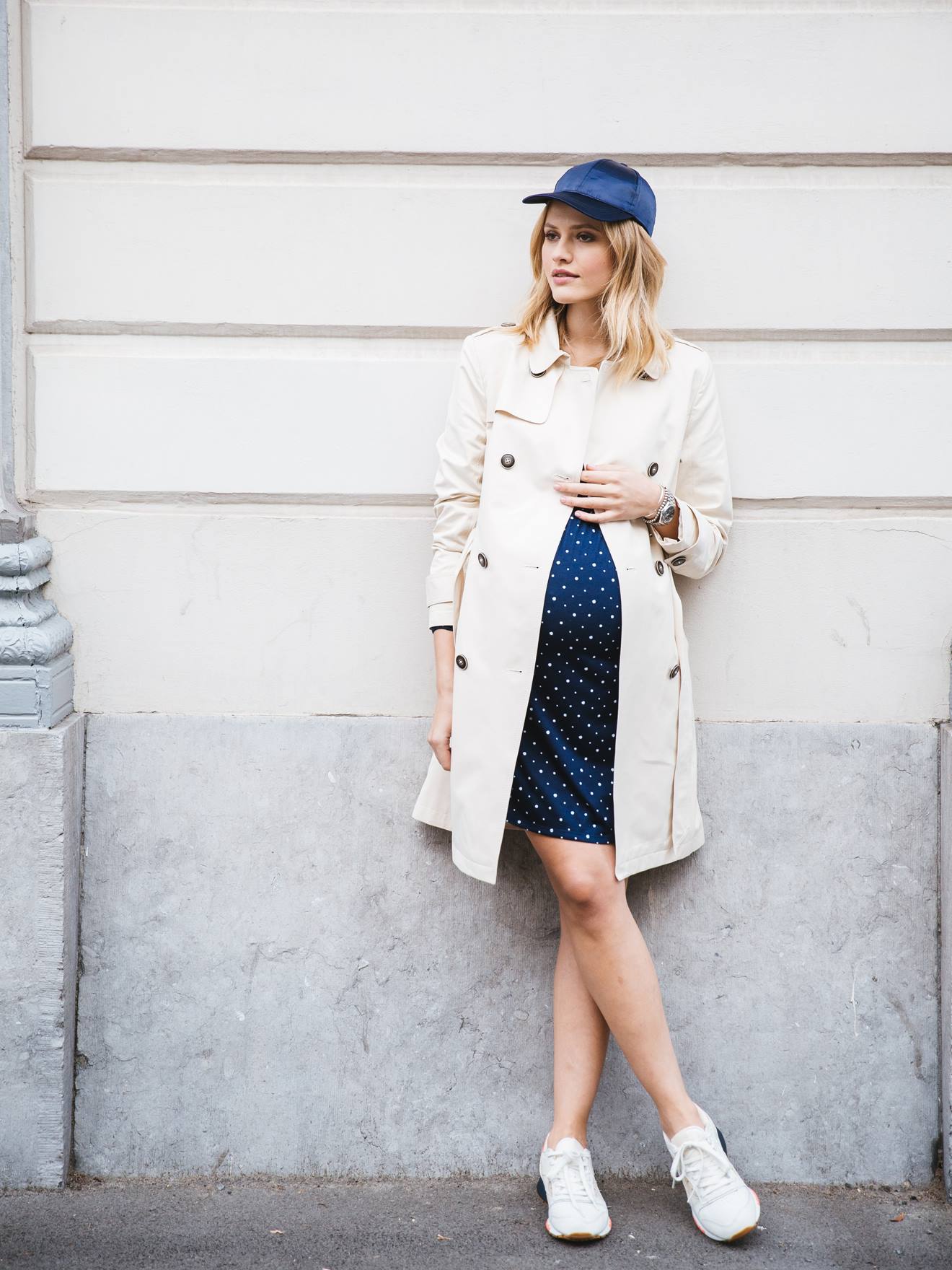 trench coat rose poudre