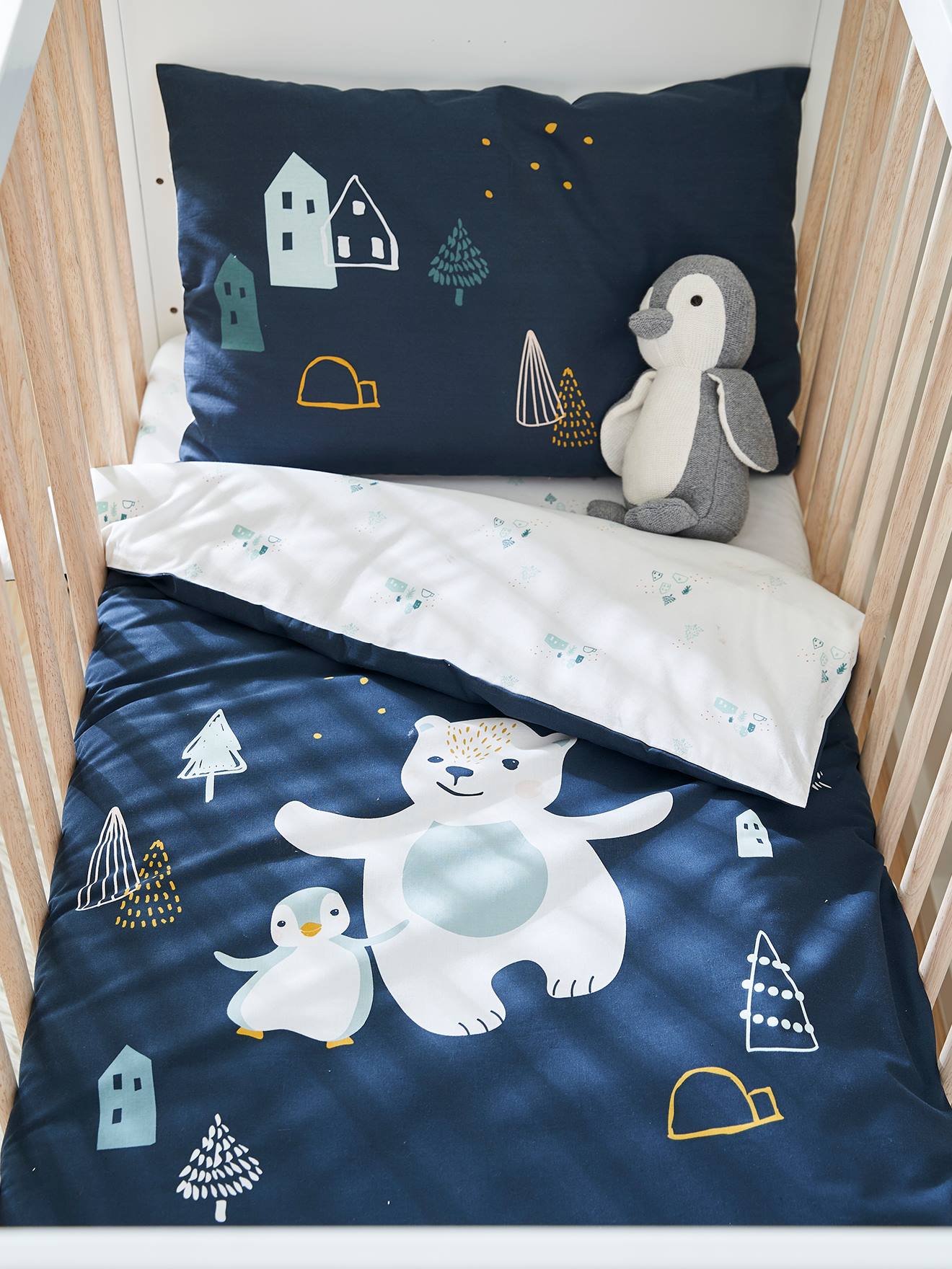 Duvet Cover For Babies Laponie Dark Blue Bedding Decor