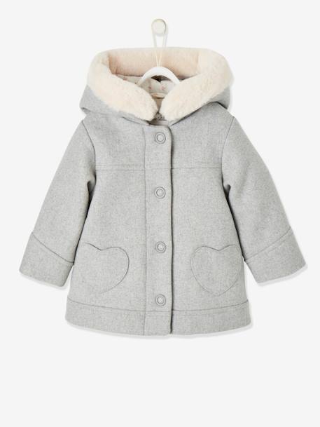 Coat With Hood For Baby Girls Light, Baby Girl Coat With Fur Hood
