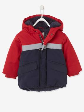 Bébé-Manteau, combipilote, nid d'ange-Doudoune colorblock bébé garçon