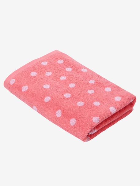 Bath Towel BLUE MEDIUM ALL OVER PRINTED+Green/cloud+Grey/stars+Pink/polka dot - vertbaudet enfant 