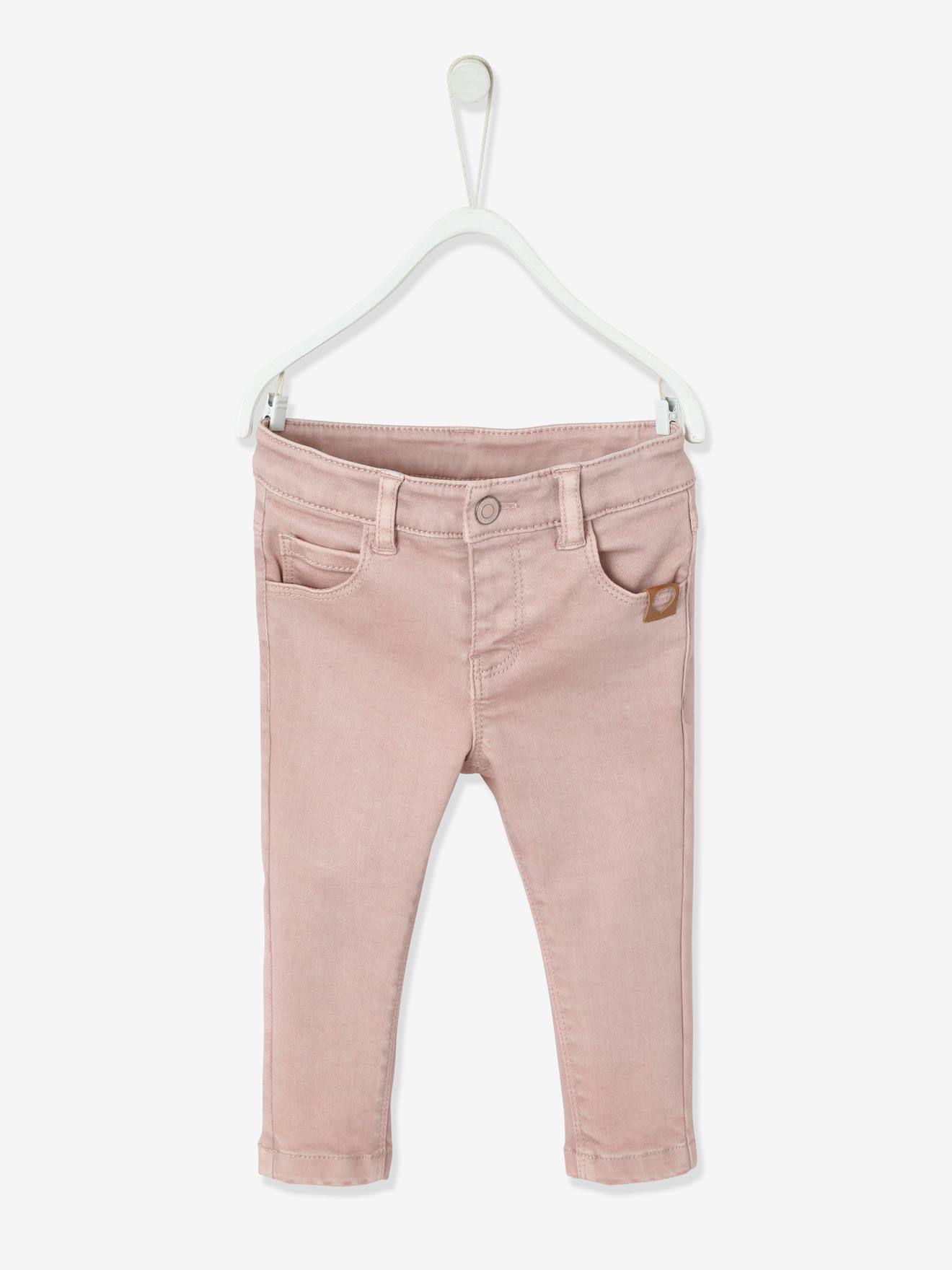 pink slim leg trousers