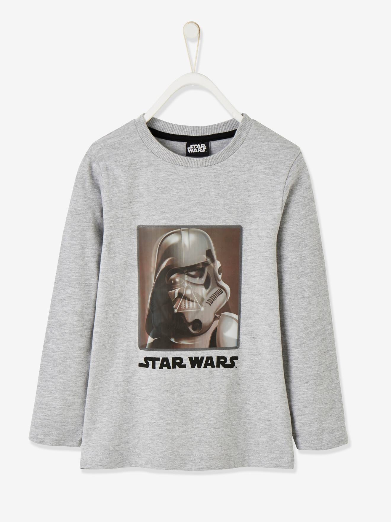 Suppression her Take-up Star Wars® Top with Hologram Motif for Boys - light grey, Boys