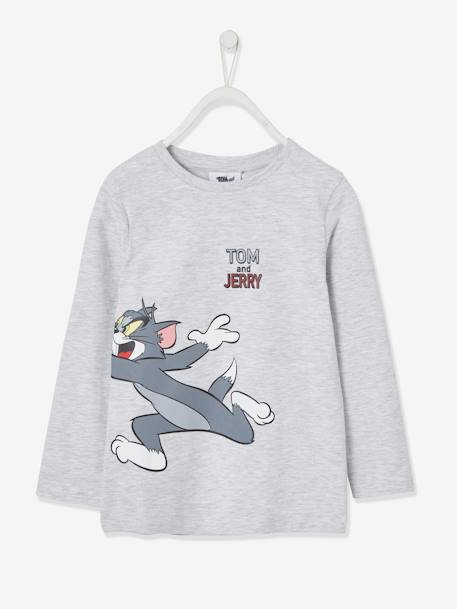 Tom Jerry Top With Front Back Motifs For Boys Light Grey Boys