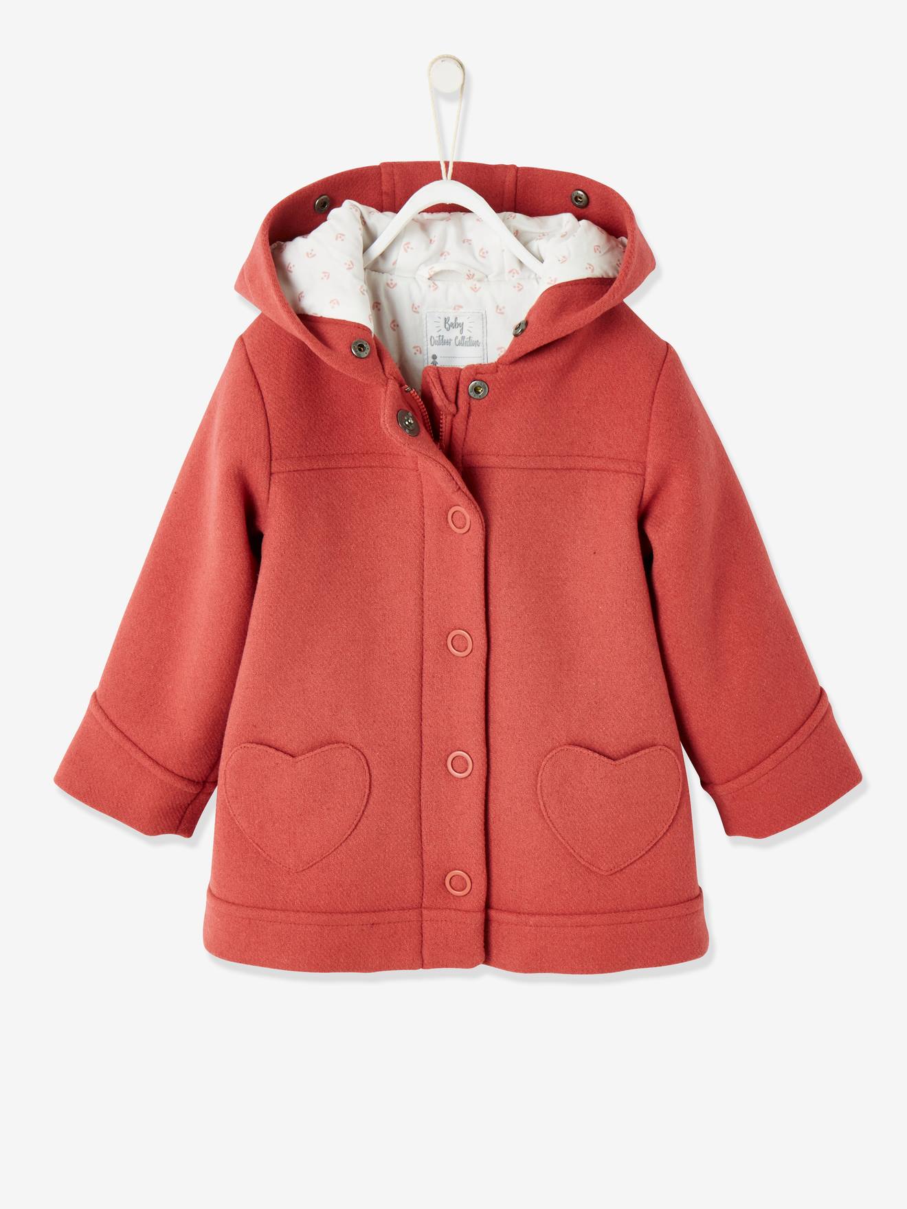 little girls red coat