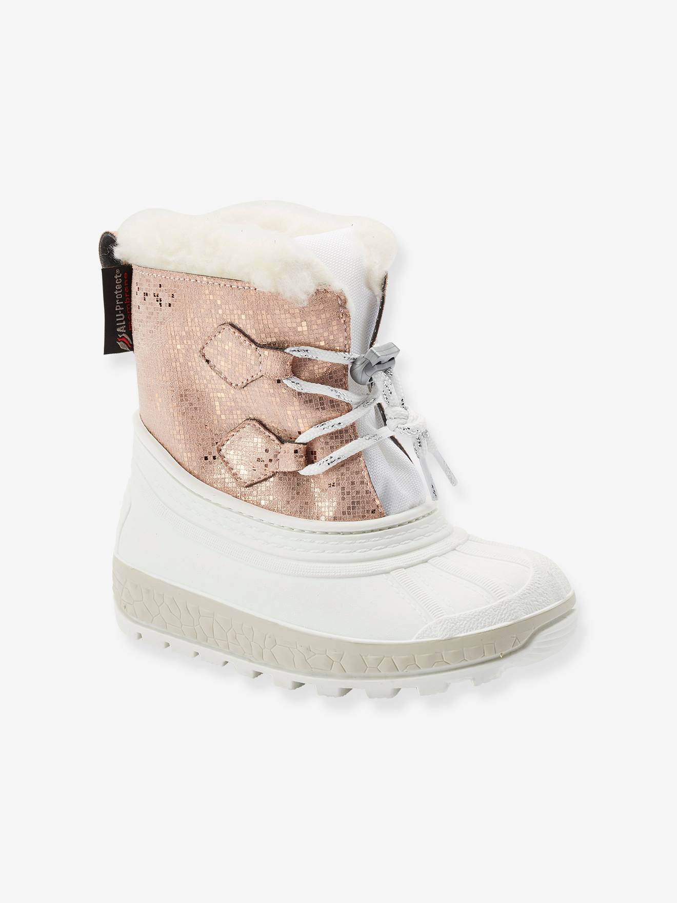 light pink snow boots