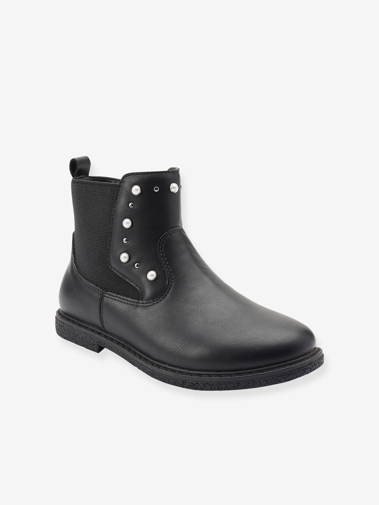 black fancy boots