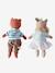 Lot de 2 poupées en lin Renard + Renarde multicolore - vertbaudet enfant 