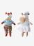 Lot de 2 poupées en lin Renard + Renarde multicolore - vertbaudet enfant 