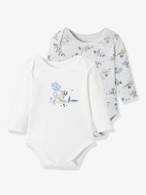 Baby-Bodysuits & Sleepsuits-Pack of 2 Long Sleeve Bodysuits for Baby, Disney The Lion King®