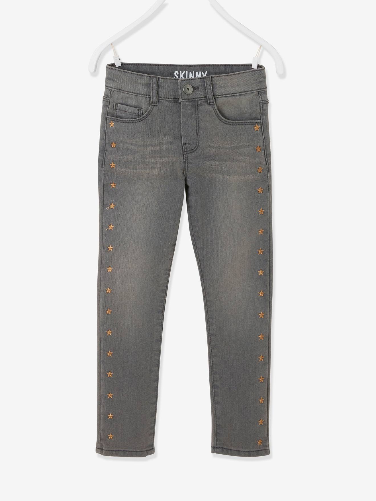 grey colour jeans girl